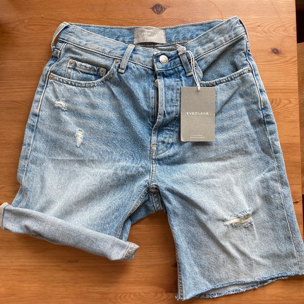 Everlane "The '90s Cheeky Denim Short" Size 25